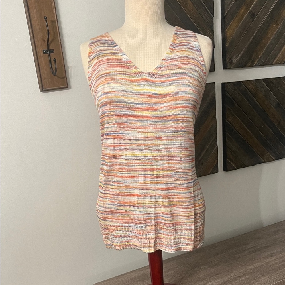 CHARLIE B Colorful Knit Tank Top